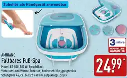 Aldi Nord AMBIANO Faltbares Fuß-Spa Angebot