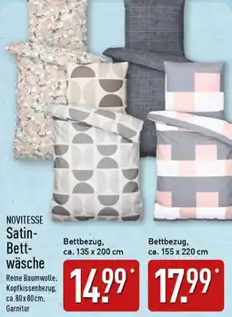 Aldi Nord NOVITESSE Satin Bettwäsche Angebot