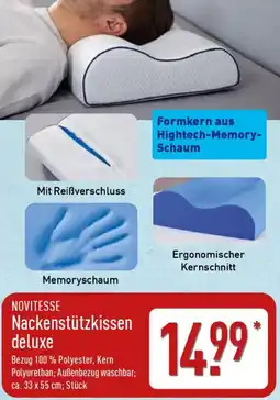 Aldi Nord NOVITESSE Nackenstützkissen deluxe Angebot