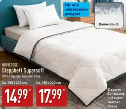 Aldi Nord NOVITESSE Steppbett Supersoft Angebot