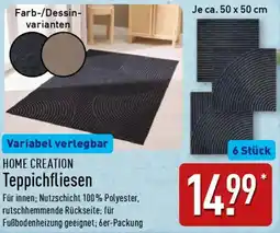 Aldi Nord HOME CREATION Teppichfliesen Angebot
