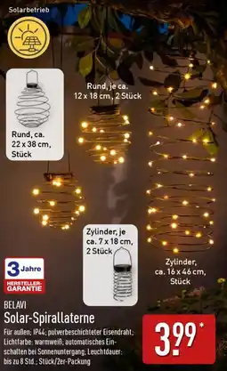 Aldi Nord BELAVI Solar-Spirallaterne Angebot
