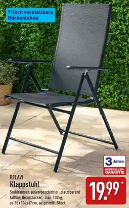 Aldi Nord BELAVI Klappstuhl Angebot