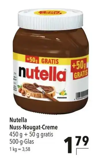 CITTI Markt Nutella Nuss-Nougat-Creme 500g Angebot