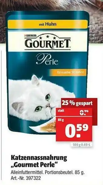 Floraland Katzennassnahrung „gourmet Perle” Angebot