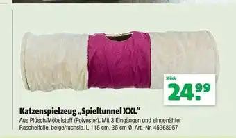 Floraland Katzenspeielzeug „spieltunnel Xxl” Angebot