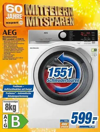 HEM Expert Aeg Waschmaschine öko Lavamat L 8 Eco Fl Angebot