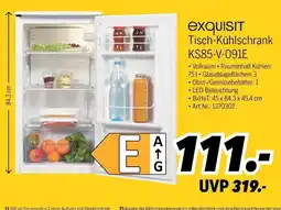 MEDIMAX exquisit Tisch-Kühlschrank KS85-V-091E Angebot