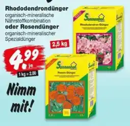 Repo Markt Sonnenhof Rhododendrondünger oder Rosendünger Angebot