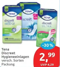 Budni TENA Discreet Hygieneeinlagen Angebot