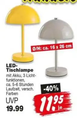 Repo Markt LED Tischlampe Angebot