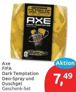 Budni Axe FIFA Dark Temptation Deo-Spray und Duschgel Angebot