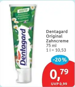 Budni Dentagard Original Zahncreme Angebot