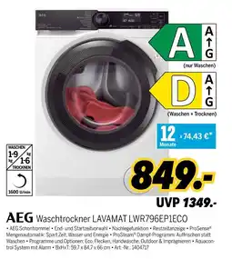 MEDIMAX AEG Waschtrockner LAVAMAT LWR796EP1ECO Angebot