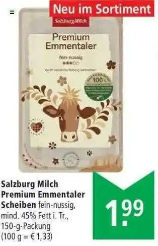 Marktkauf Salzburg Milch Premium Emmentaler Scheiben Angebot