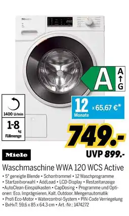 MEDIMAX Miele Waschmaschine WWA 120 WCS Active Angebot