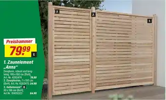 toom Baumarkt Zaunelement ,,Anna" Angebot