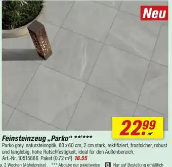 toom Baumarkt Feinsteinzeug „Parko“ Angebot