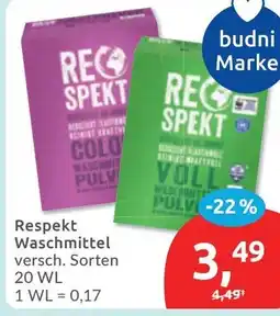 Budni Respekt Waschmittel Angebot