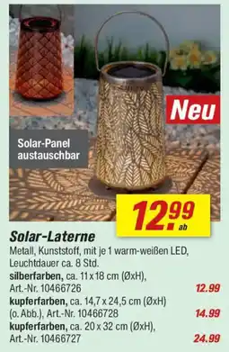 toom Baumarkt Solar-Laterne Angebot