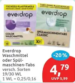 Budni Everdrop Waschmittel oder Spül- maschinen-Tabs Angebot