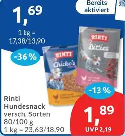 Budni Rinti Hundesnack Angebot