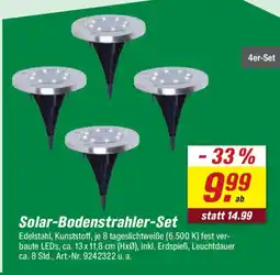 toom Baumarkt Solar-Bodenstrahler-Set Angebot