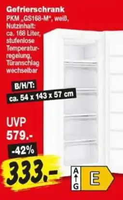 Repo Markt Gefrierschrank PKM Angebot