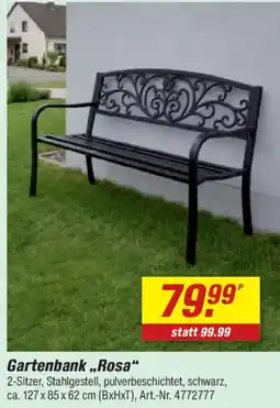 toom Baumarkt Gartenbank ,,Rosa" Angebot