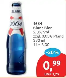 Budni 1664 Blanc Bier Angebot