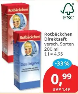 Budni Rotbäckchen Direktsaft Angebot