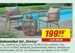 toom Baumarkt Balkonmöbel-Set „Patricia" Angebot