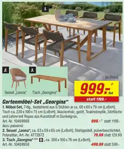 toom Baumarkt Gartenmöbel-Set „Georgina" Angebot