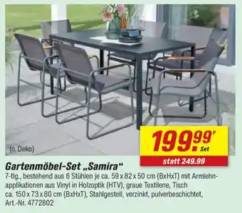 toom Baumarkt Gartenmöbel-Set „Samira" Angebot