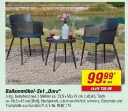 toom Baumarkt Balkonmöbel-Set ,,Dora" Angebot