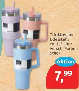 Budni Trinkbecher Edelstahl Angebot
