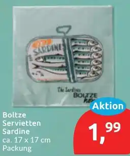 Budni Boltze Servietten Sardine Angebot