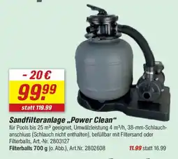 toom Baumarkt Sandfilteranlage ,,Power Clean" Angebot