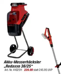 toom Baumarkt Einhell Akku-Messerhäcksler ,,Redaxxo 36/25" Angebot