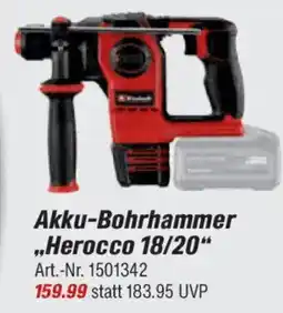 toom Baumarkt Einhell Akku-Bohrhammer ,,Herocco 18/20" Angebot