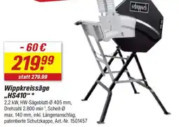 toom Baumarkt Scheppach Wippkreissäge „HS410" Angebot