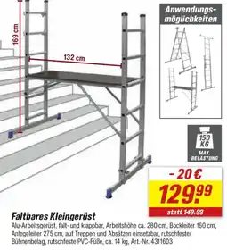 toom Baumarkt Faltbares Kleingerüst Angebot
