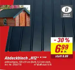 toom Baumarkt Abdeckblech ,,H12" Angebot