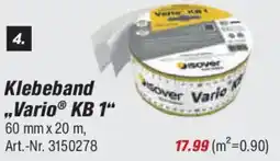toom Baumarkt Isover Klebeband ,,Vario KB 1" Angebot