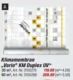 toom Baumarkt Isover Klimamembran ,,Vario KM Duplex UV" Angebot