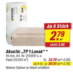 toom Baumarkt Isover Akustic ,,TP 1 Lanaé" Angebot