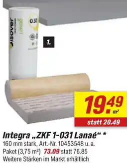 toom Baumarkt Isover Integra ,,ZKF 1-031 Lanaé" Angebot