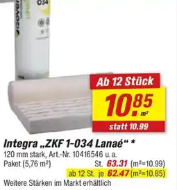 toom Baumarkt Isover Integra „ZKF 1-034 Lanaé" Angebot