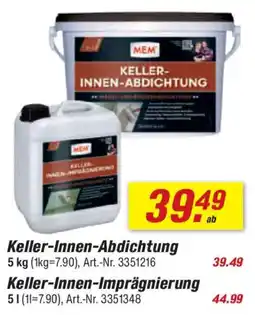 toom Baumarkt MEM Keller-Innen-Abdichtung Angebot