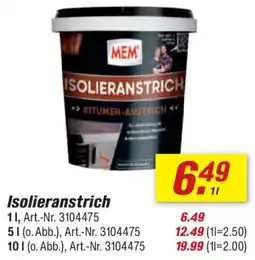 toom Baumarkt MEM Isolieranstrich Angebot